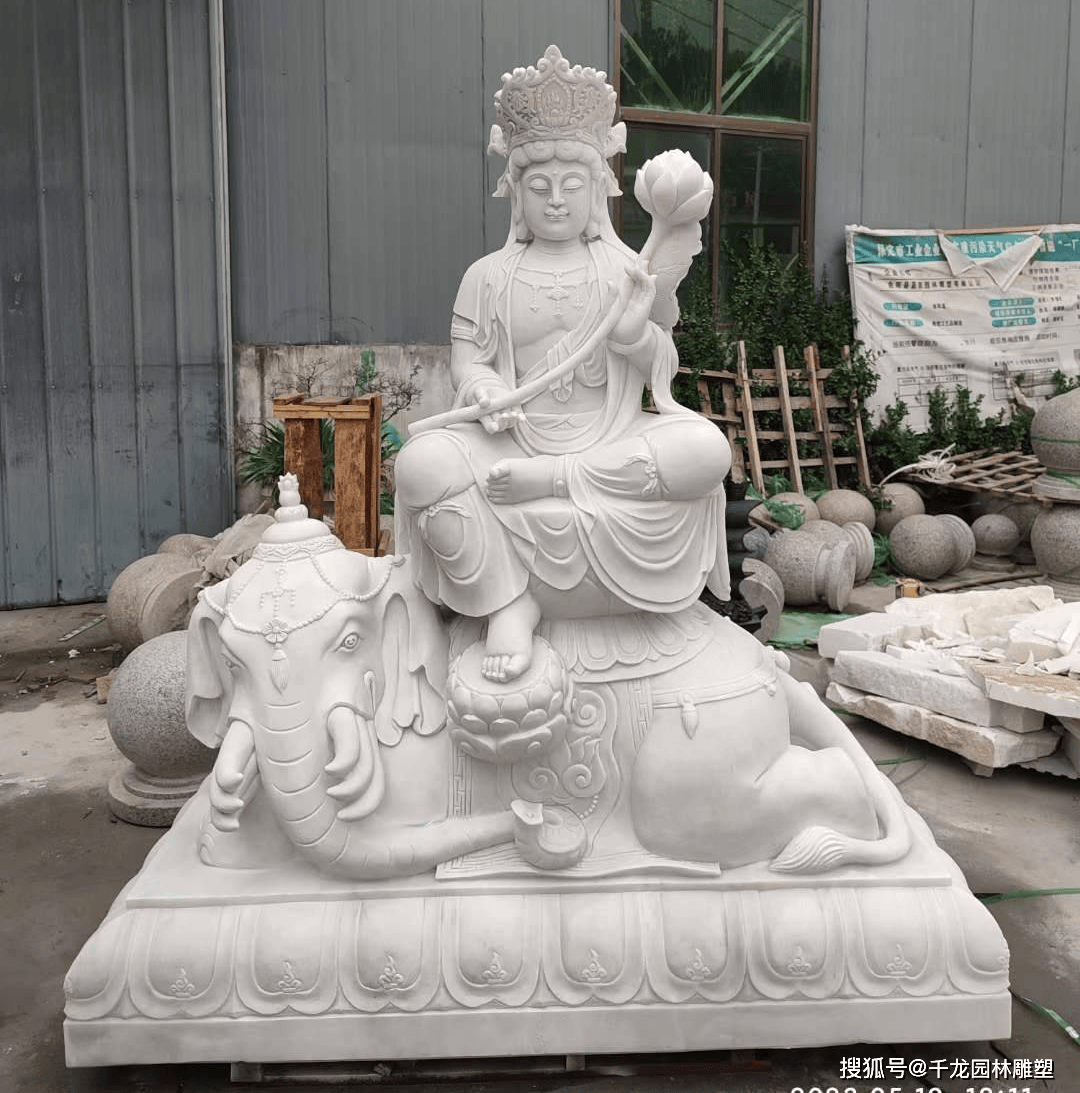 带你了解汉白玉石雕文殊菩萨